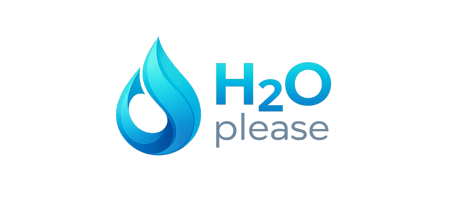 H2Oplease logo - Premium water bottles and coffee mugs.